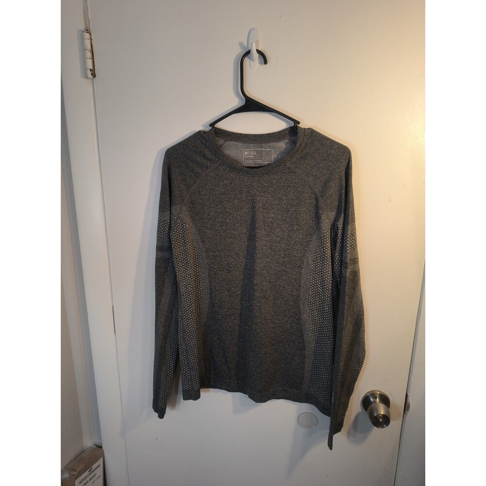 Figs Salta Seamless Long Sleeve Underscrub Womens Large L Gray Base Layer Shirt